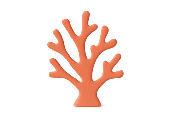 Obraz premium Orange coral structure showing marine life concept