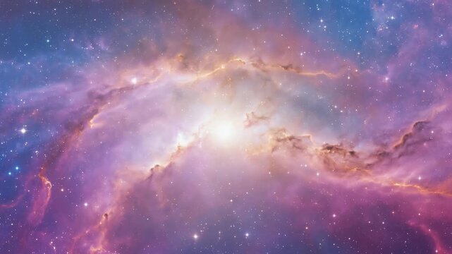 vast cosmic formation of gas and dust clouds. nebula, stars and dust abstract background