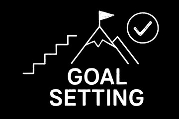 Mega Set of Business Skills and Core Competencies Doodle Icons. Hand-Drawn Collection for Professional Development, Marketing, Communication, and Strategy on Chalkboard