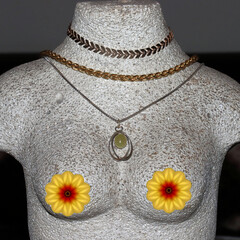 Schmuckb&uuml;ste mit KI erstellt+bearbeitet