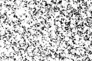 Macro halftone print of a rough stone-like speckled surface in black on a transparent background, with dense diagonal noise and irregular grain.