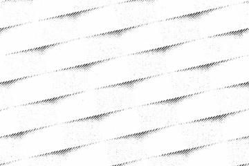 Macro halftone of repetitive diagonal paper folds, creating soft pleated origami bands in black dots on a transparent background.