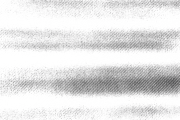 Macro halftone of soft horizontal cloud stripes and haze, gentle sky bands printed in black ink on a transparent background.