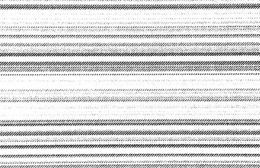 Macro halftone of thin horizontal line stripes with subtle fading bands, black ink pattern on a transparent background