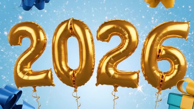 Festive Wooden Block &ldquo;2025 to 2026&rdquo; Transition Animation Hand Rotating Final Block, Colorful Shimmering Fireworks, Twinkling Bokeh Lights, Reflective Surface, Warm Joyful High-Resolution New Year Sc