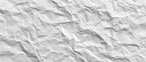 fondo abstracto de papel o pared arrugada, en color blanco