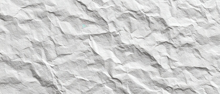 fondo abstracto de papel o pared arrugada, en color blanco