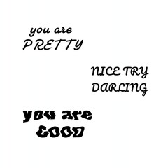 Fototapeta premium inspirational typography and positive messages designed. National Compliment Day