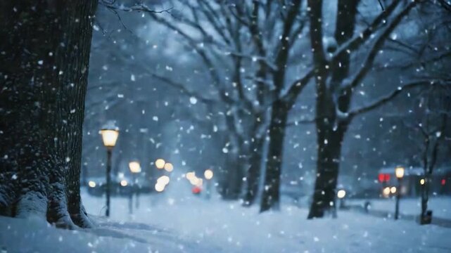 Video Video A small cabin nestled in the snow-covered trees, ideal for winter scenes and rustic settings