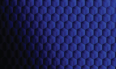 Fototapeta premium Abstract blue geometric shape background