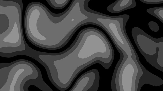Black liquid moving through bubbles like an alien organism.