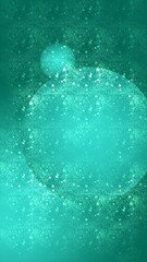 Green and Cyan Cosmic Dust Abstract Background