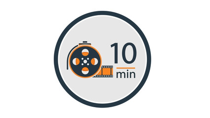 Movie Reel with Countdown: An illustrative image of a movie reel showcases a visual of cinematic art and technology