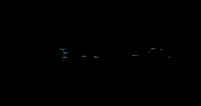 muzzle flash effect on black background