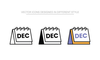 Calendar vector icon stock isolated on white sheet