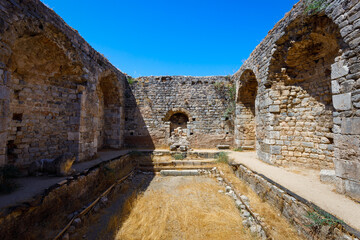 Miletus Archaeological Site near Didim city in Turkey