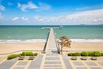The Pier at the Burgas Central Beach in Bulgaria