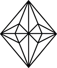 Geometric vector set with harsh structural minimalism