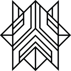 Industrial brutalist pattern with architectural minimalism