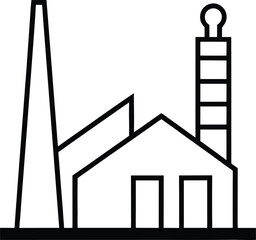 Industrial shape composition in clean minimal tone