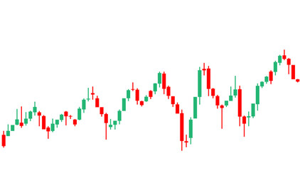 Candle stick graph chart of stock market investment trading background	