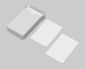 blank playing card illustration for mockup