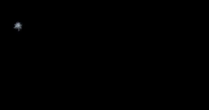 heavy muzzle flash effect on black background
