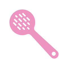 Slotted spoon icon vector design template