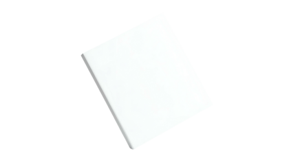 Angled, blank white book with a visible spine against a stark black background