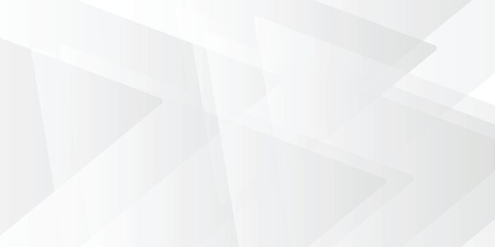 Abstract white and gray triangle arrow vector background. texture white pattern  for banner, wallpaper, cover Vector illustration .