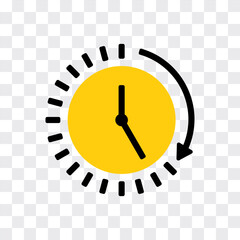Passage of time symbol, vector icon design.