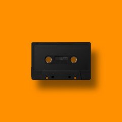 Colorful retro cassette tapes arranged over vibrant backgrounds, creating a nostalgic 80s and 90s aesthetic with bold, playful design. Imagen hecha con 3D
