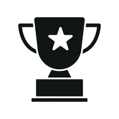 Achievement icon in trendy flat design