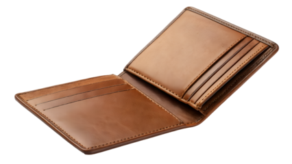 Classic Brown Leather Bifold Wallet