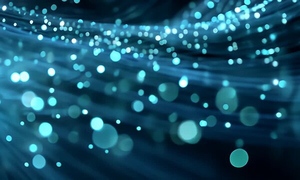 Abstract digital background featuring a central light ray emanating from a dark textured surface with subtle geometric patterns and a film strip border effect