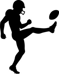 Football Kicker SVG Cut Files for Cricut & Silhouette