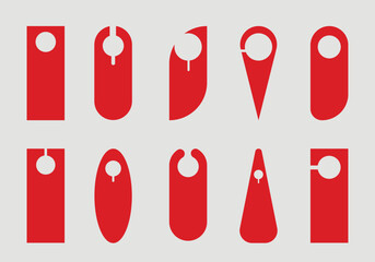 Classic Door Hanger Blank Mockup Design Template