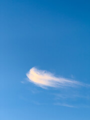 Single Cloud Against Blue Sky