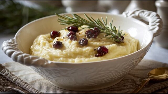 Creamy Celery Root Puree With Holiday Accents