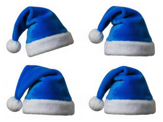 set of blue hats