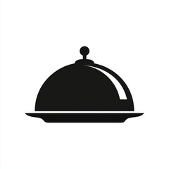 Fototapeta premium Platter Silhouette Icon