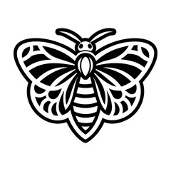 Pack of Glyph Style Moth Icons 

