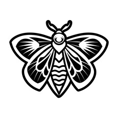 Glyph Style Moth Logos 

