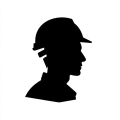Construction Worker Safety Helmet Icon