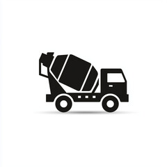 Cement Mixer Truck Construction Vehicle Icon