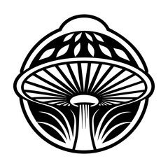 Glyph Style Mushroom Symbols