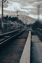 Obraz premium railway in the morning