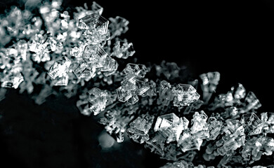 winter, eis, schwarz