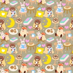 Baby Shower Story Time Seamless