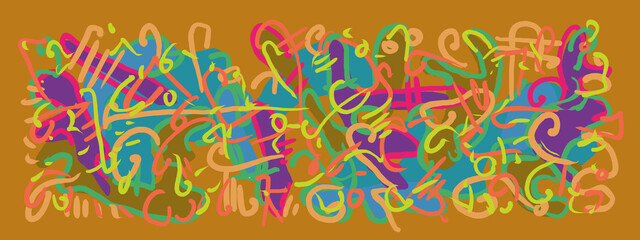 Abstract image for printing. Picture for modern interiors. The picture is painted by hand on a tablet.